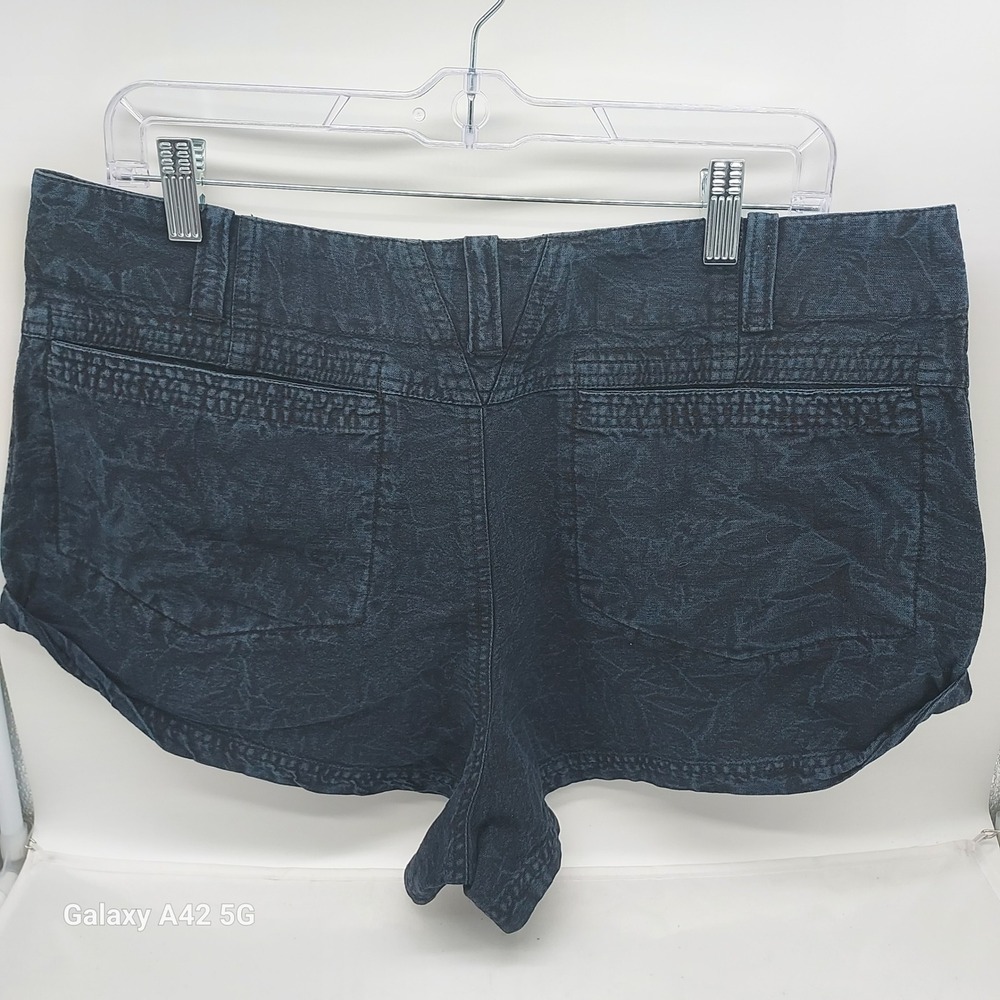 Free People Black Textured Button Fly Shorts OB1654680 Size 14 New‎ - Picture 9 of 9